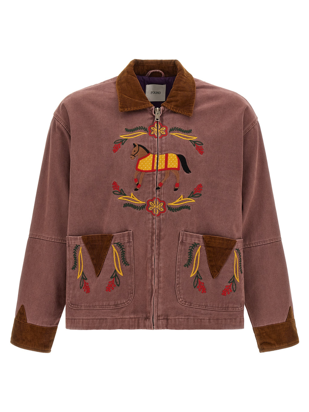 FOUND Multicolor Cotton Denim Jacket