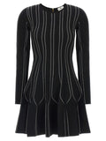 Elisabetta Franchi Black Viscose Short Dress