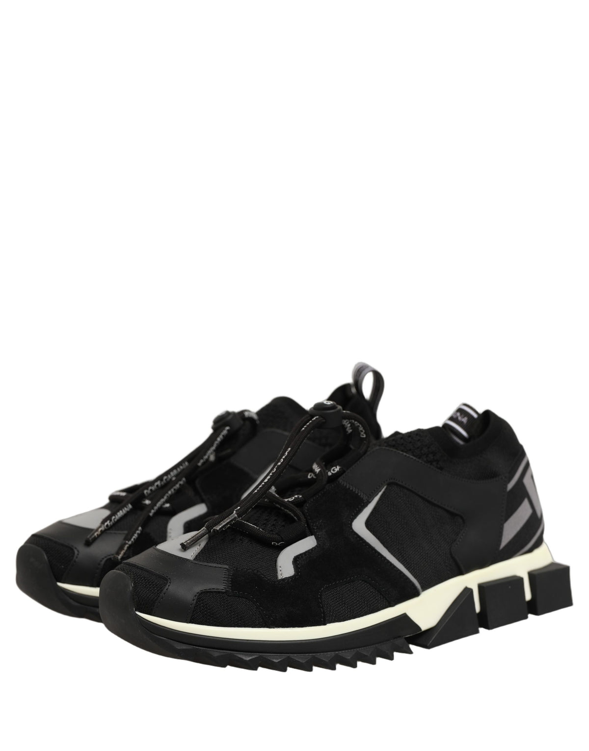 Dolce & Gabbana Shoes Black Sorrento Trekking Sneakers Men