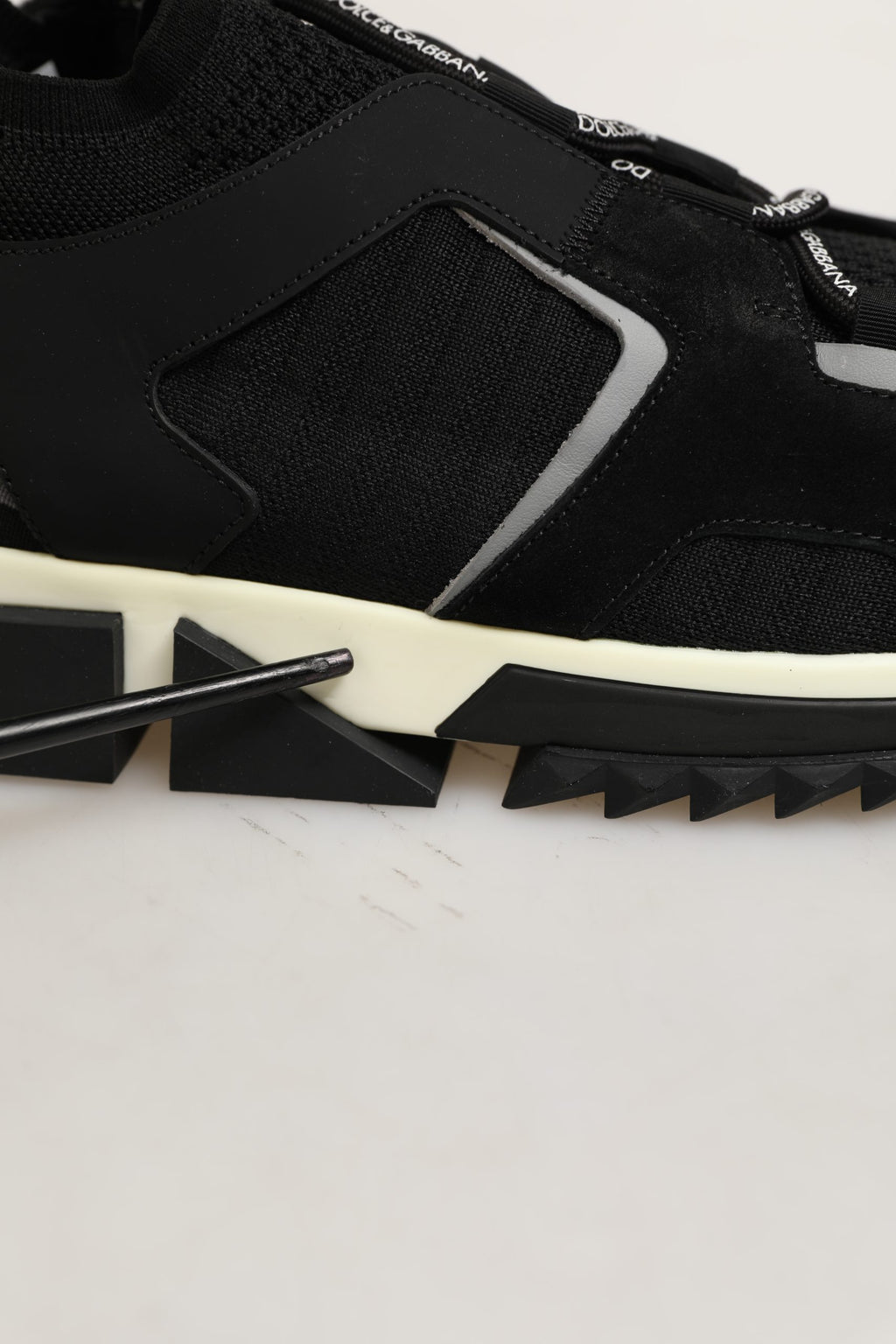 Dolce & Gabbana Shoes Black Sorrento Trekking Sneakers Men