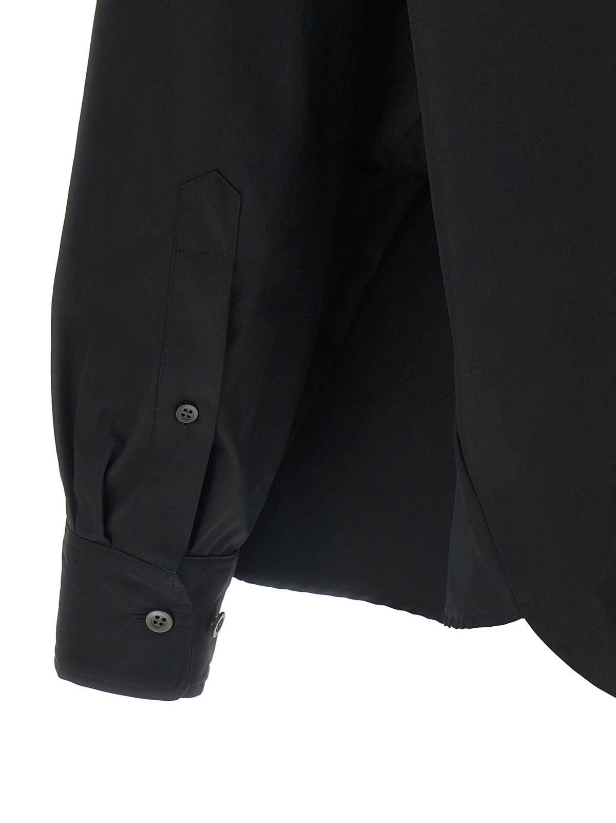Dries Van Noten Black Cotton Blouse