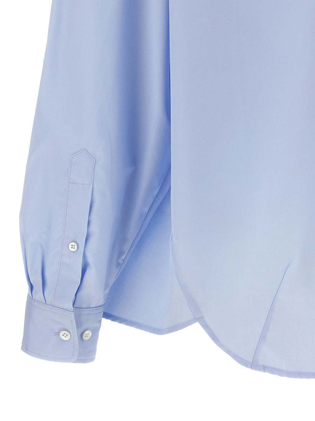 Dries Van Noten Blue Cotton Blouse