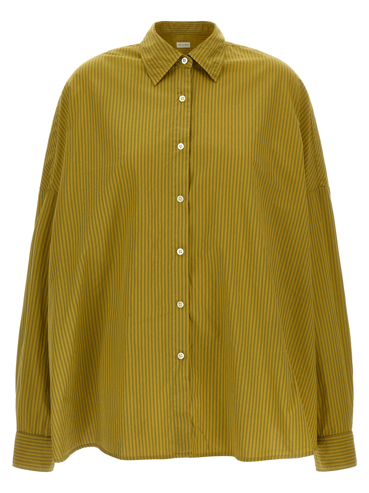 Dries Van Noten Bicolor Cotton Blouse