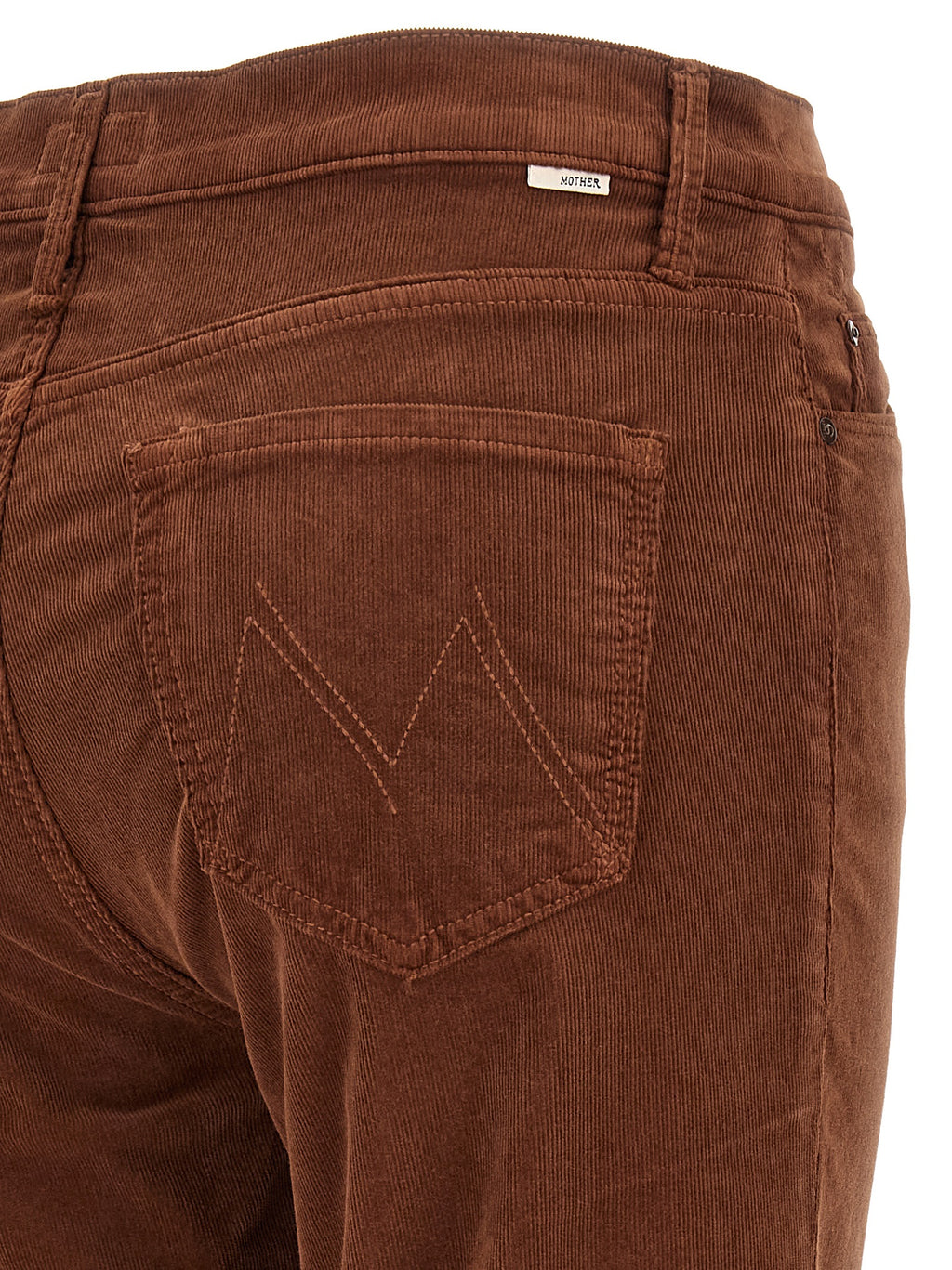 Mother Denim Brown Cotton Flared Pants