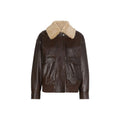 Max Mara Brown Lamb Leather Bomber