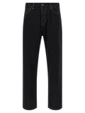 Carhartt Wip Black Cotton Tapered Jeans