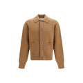 Ami Paris Brown Wool Oves Aries Cardigan