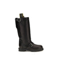 Fendi Black Calf Leather Bos Taurus Lace-Up Boots