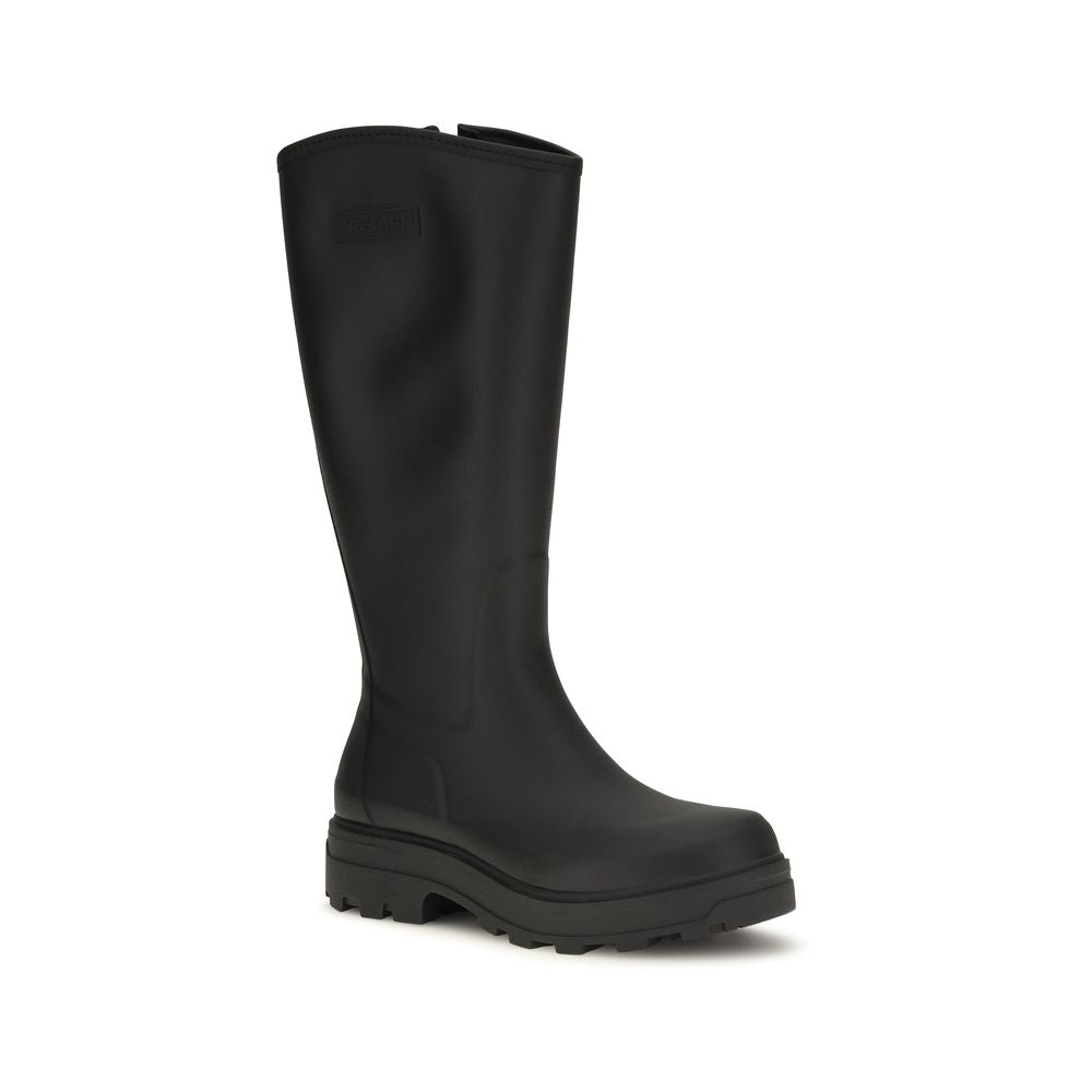 TRETORN Black Rubber Rain Boots