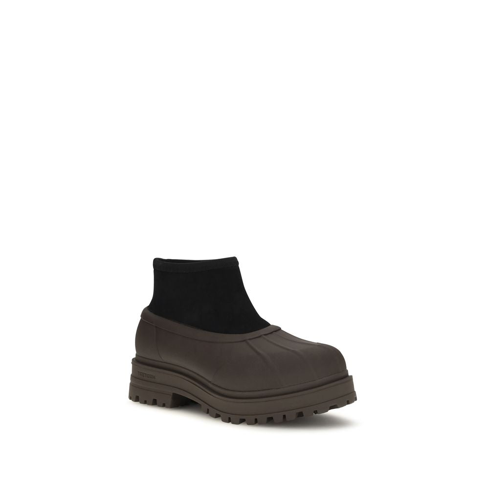 TRETORN Brown Rubber Ankle Boots