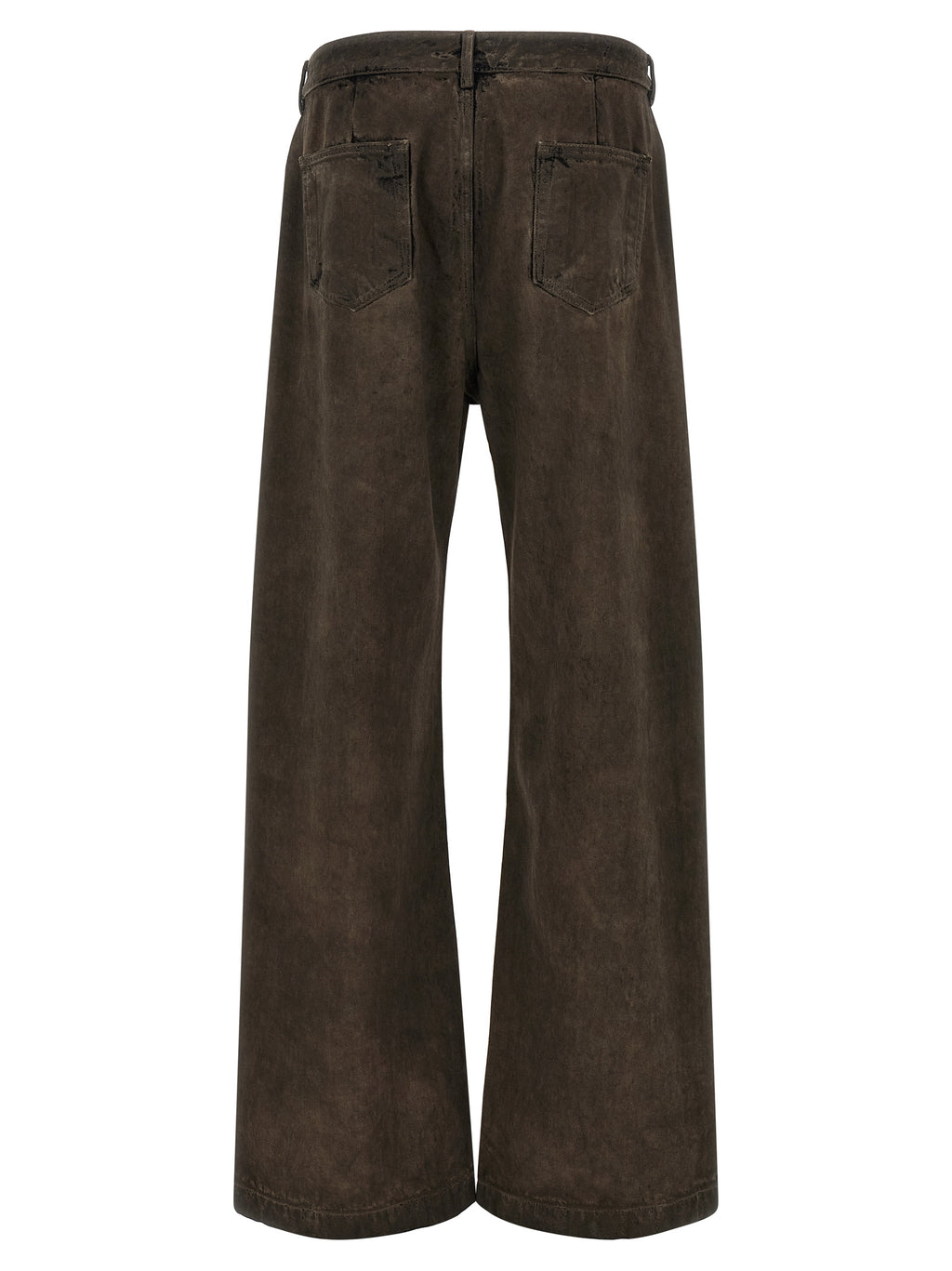 DRKSHDW Brown Cotton Relaxed Fit Jeans