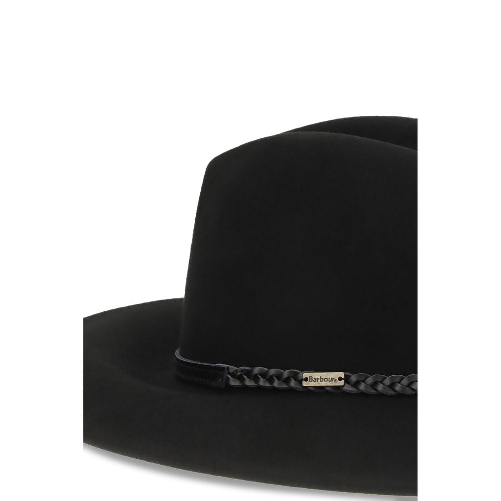Barbour Black Wool Oves Aries Fedora