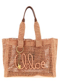 Chloé Multicolor Raffia Tote Bag