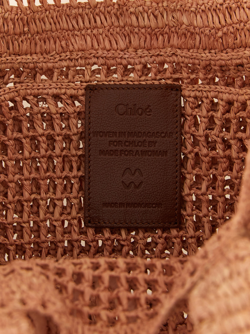 Chloé Multicolor Raffia Tote Bag