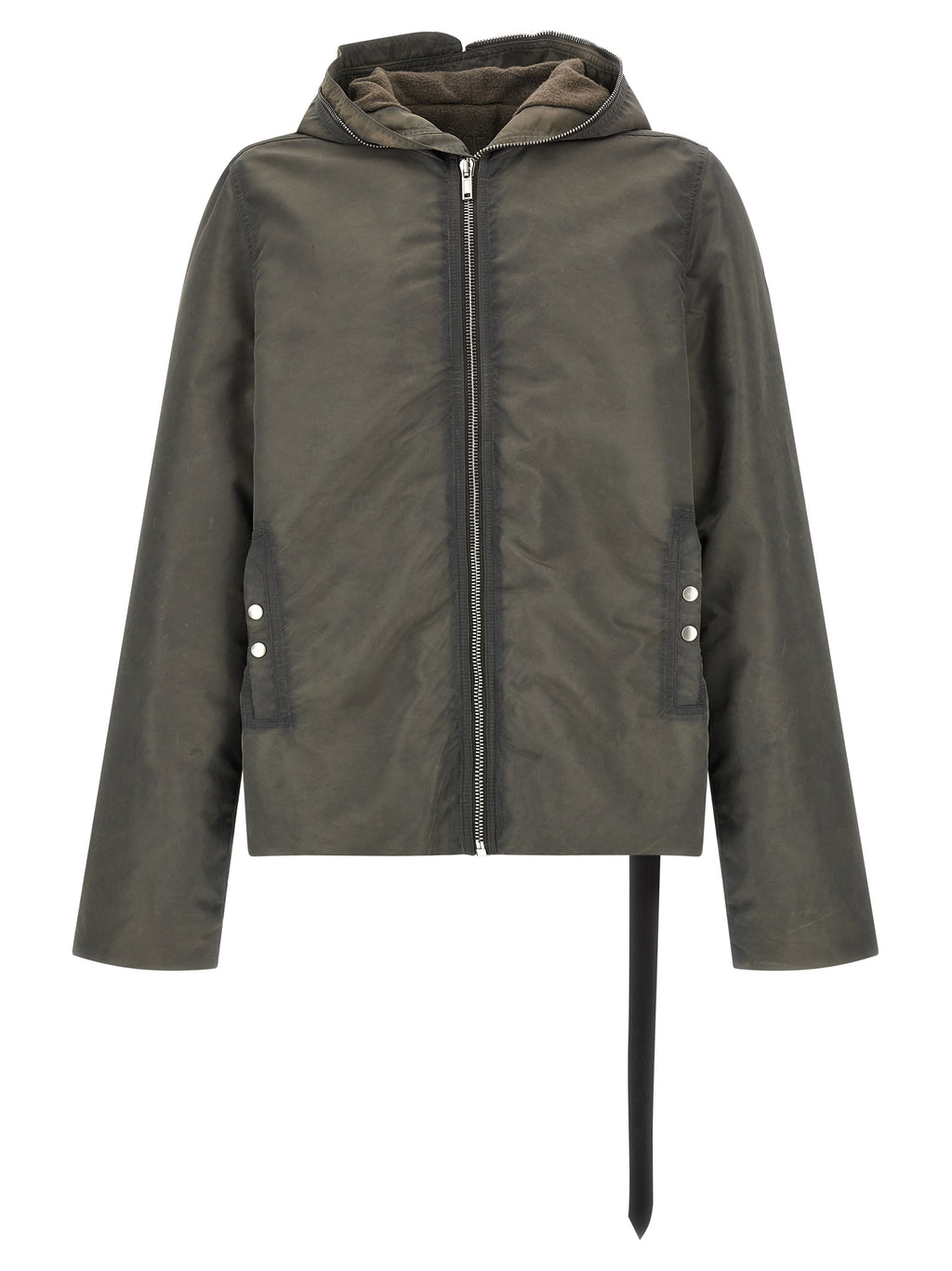 DRKSHDW Gray Nylon Full-Length Jacket