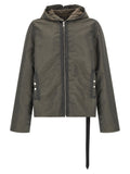 DRKSHDW Gray Nylon Full-Length Jacket