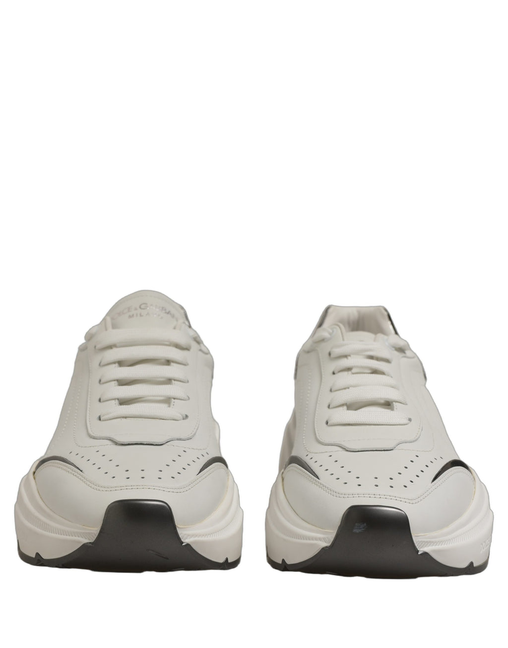 Dolce & Gabbana ]White Silver Daymaster Men Sneakers Shoes