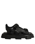 Dolce & Gabbana Black Logo Detailed Men Chunky Sandals Shoes