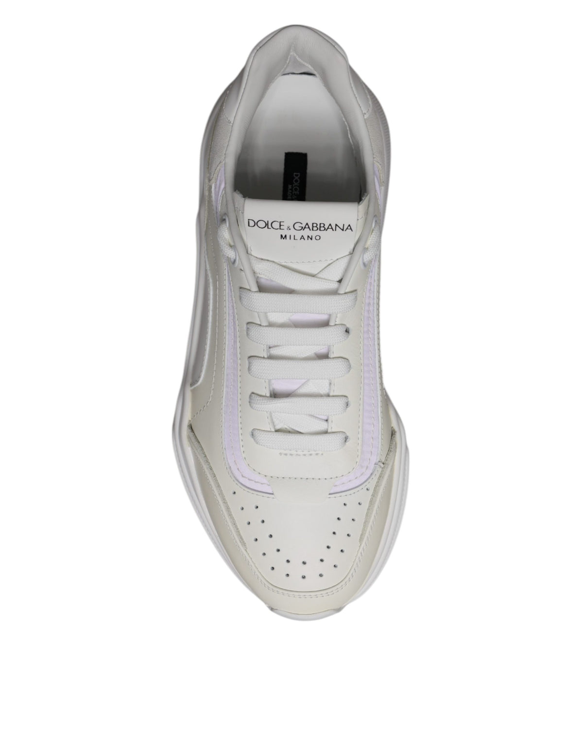 Dolce & Gabbana White Daymaster Men Low Top Sneakers Shoes