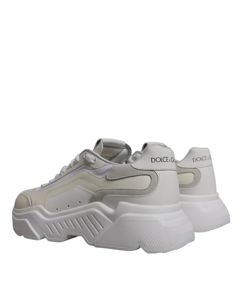 Dolce & Gabbana White Daymaster Men Low Top Sneakers Shoes