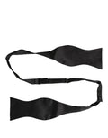 Dolce & Gabbana Men Black 100% Silk Adjustable Neck Papillon Bow Tie