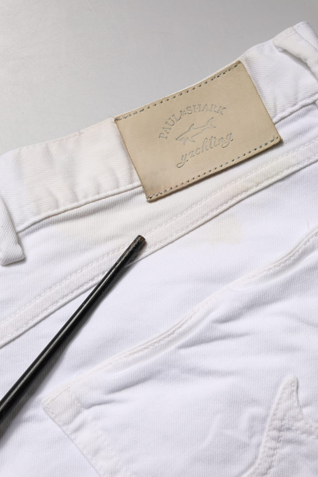 Paul & Shark White Skinny Mid Waist Men Denim Trouser Jeans