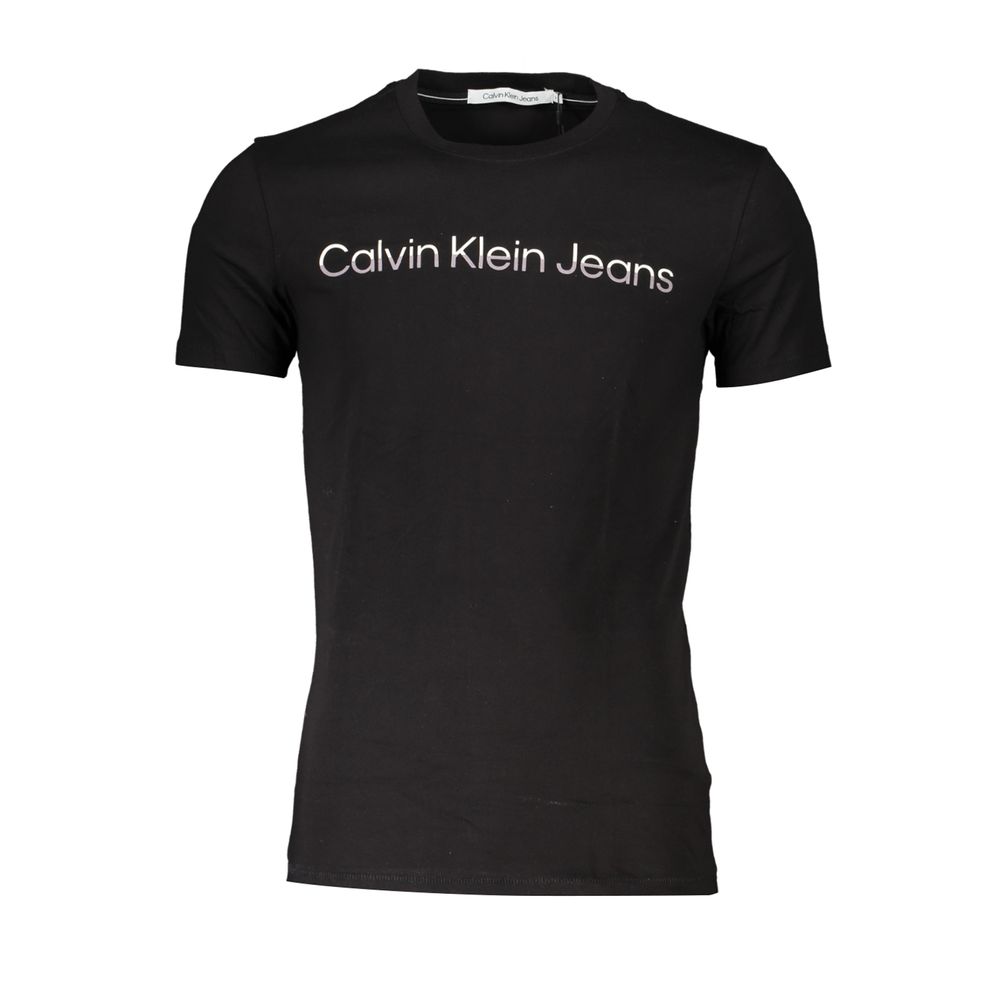 Calvin Klein Black Cotton Mens Tshirt