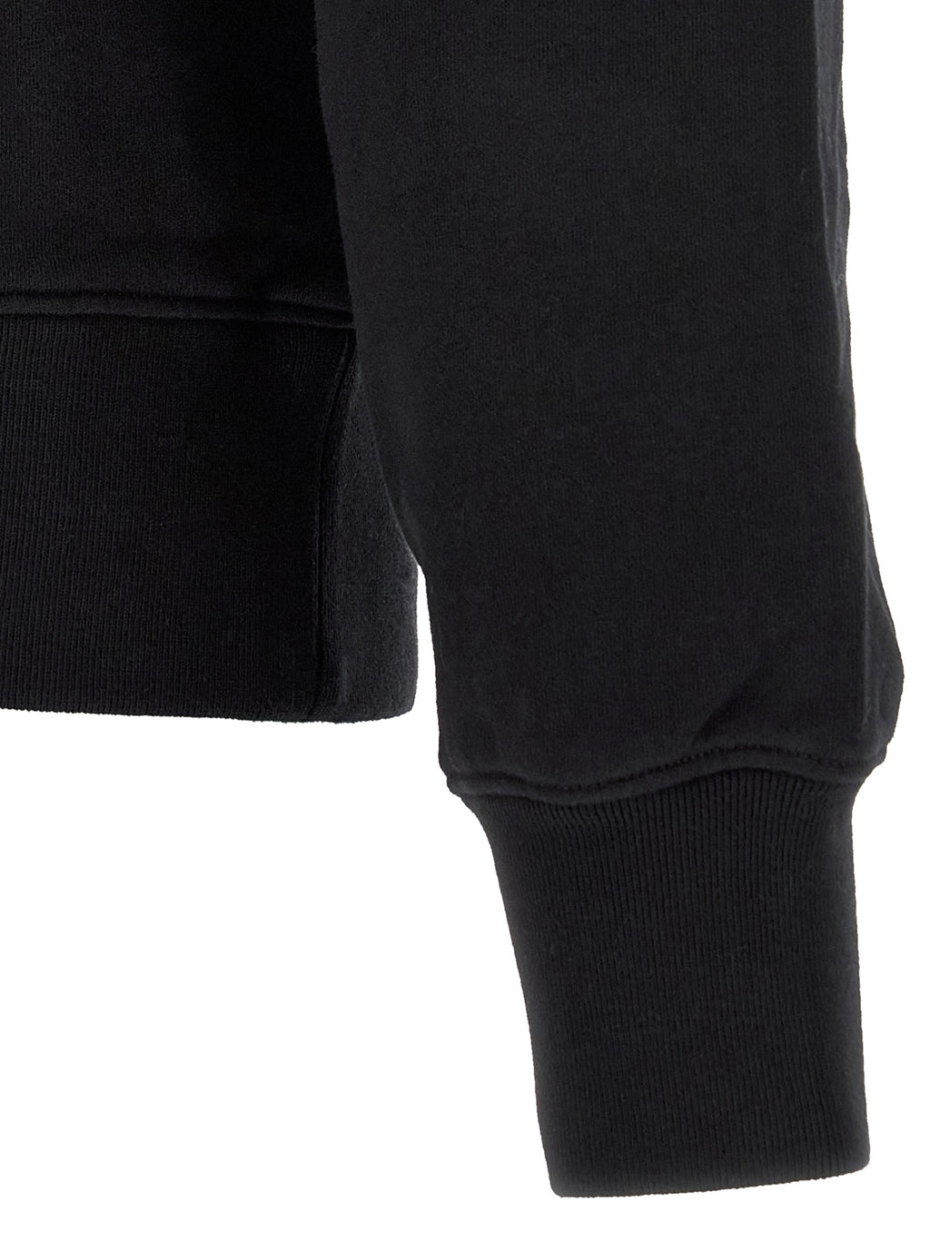 Maison Kitsuné Black Organic Cotton Sweatshirt