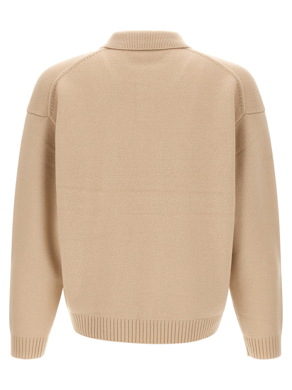 Maison Kitsuné Beige Wool Cardigan