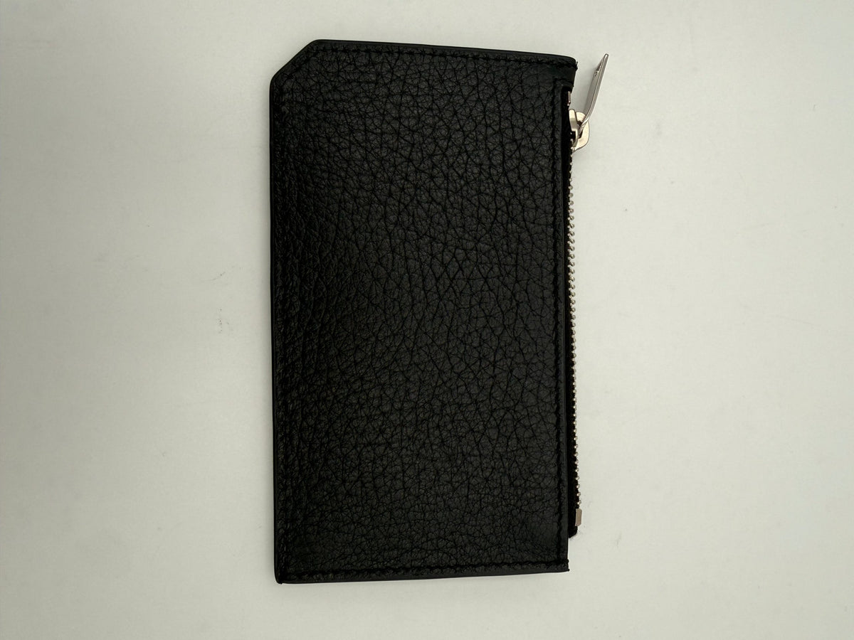Saint Laurent SAINT LAURENT Zip in Deerskin Cardholder