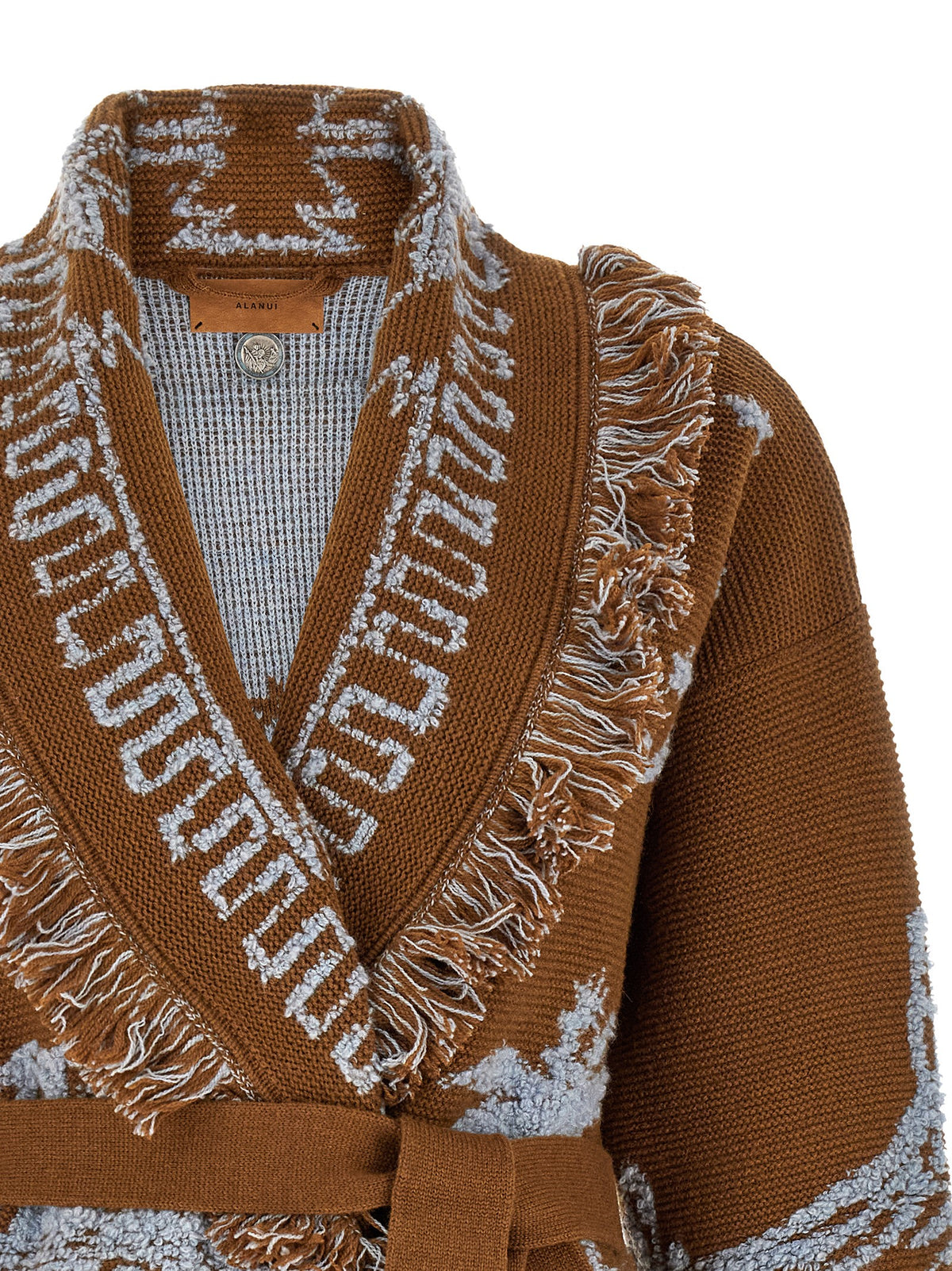 Alanui Brown Cashmere Cardigan