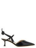 Fendi Black Calfskin Mid Heel Pumps