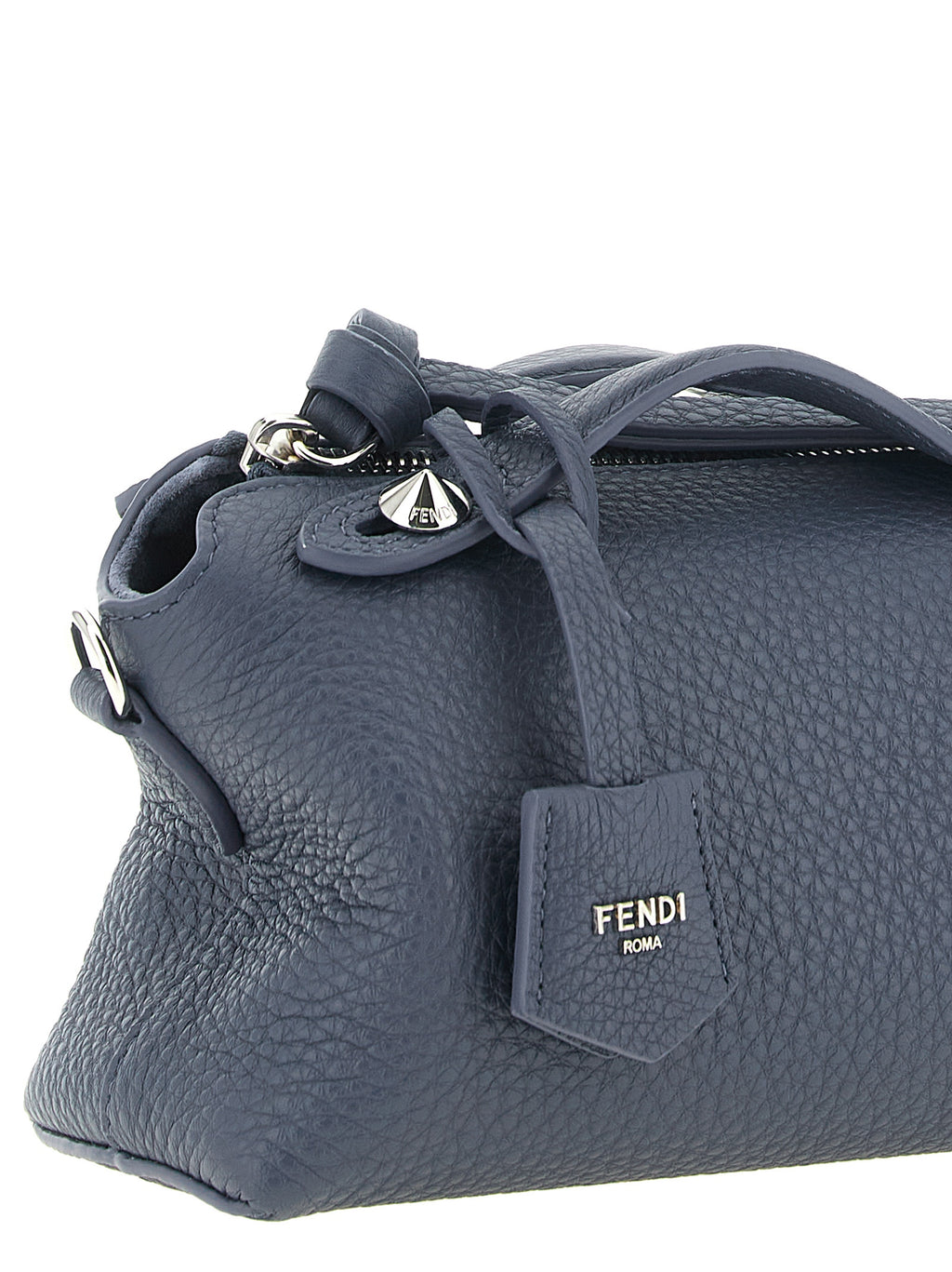 Fendi Blue Calfskin Clutch Bag