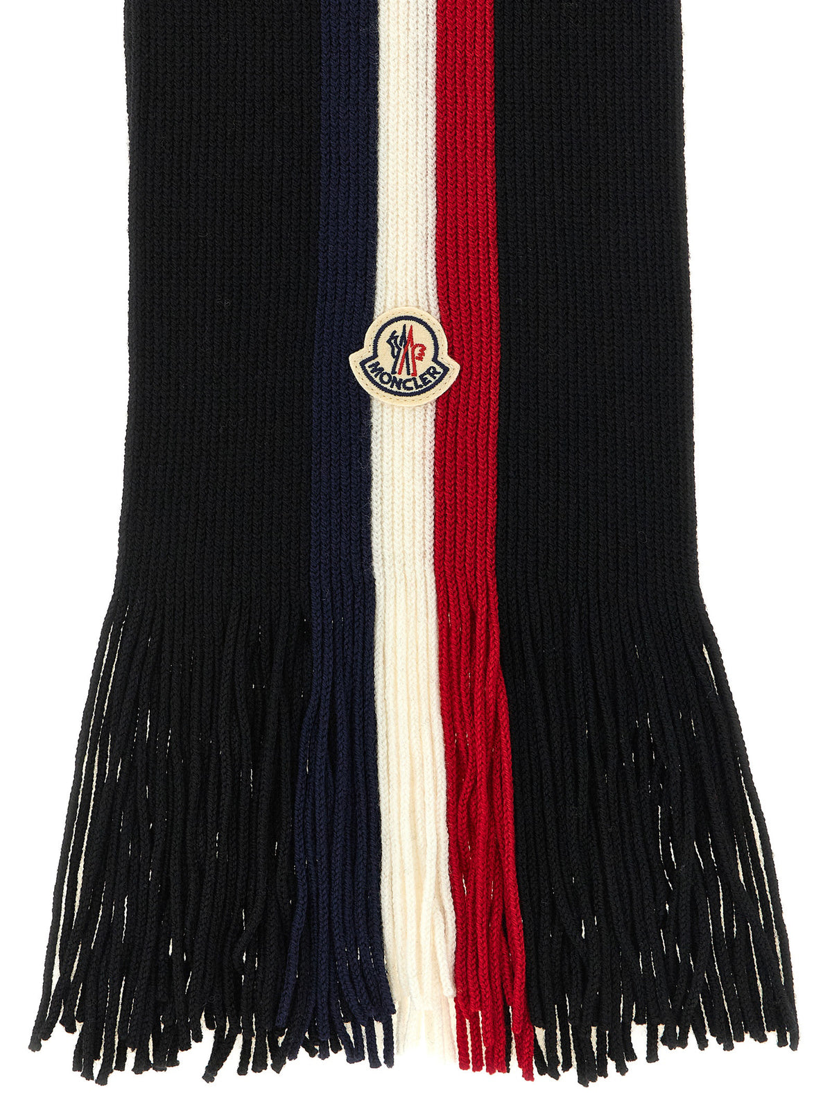 Moncler Black Virgin Wool Foulard