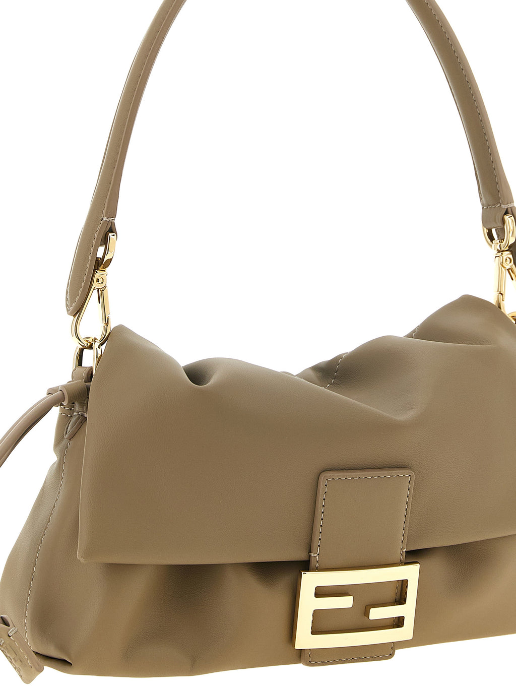 Fendi Beige Lamb Leather Handbag