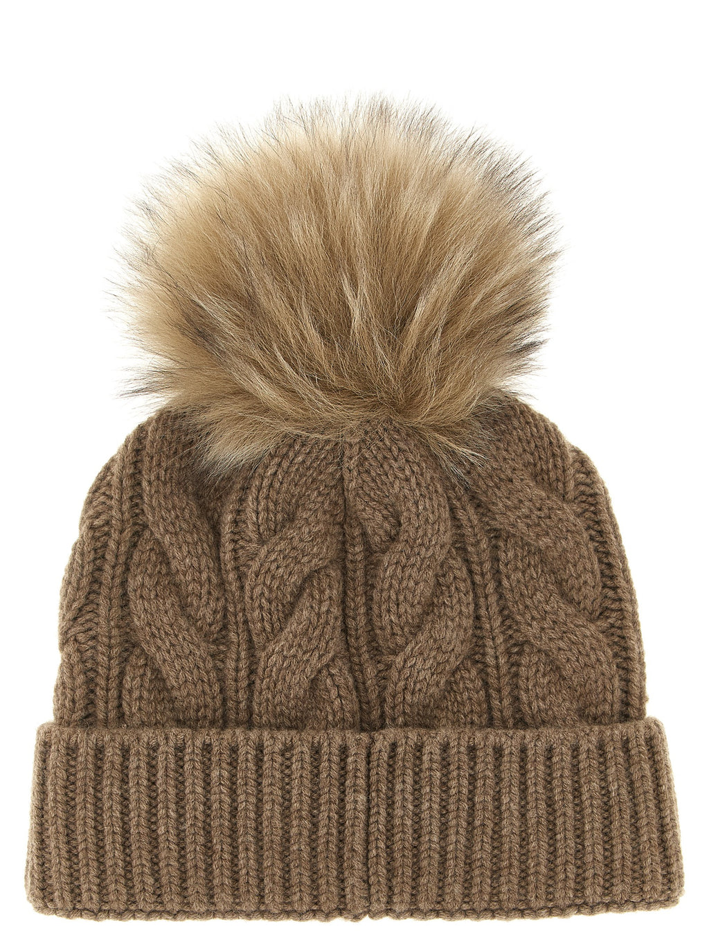 Moncler Grenoble Brown Virgin Wool Beanie