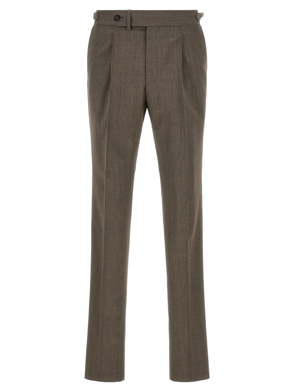 Pal Zileri Brown Wool Dress Pants