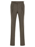 Pal Zileri Brown Wool Dress Pants