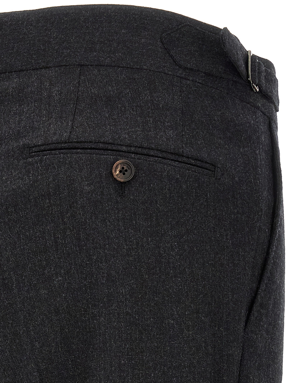 Pal Zileri Gray Wool Dress Pants