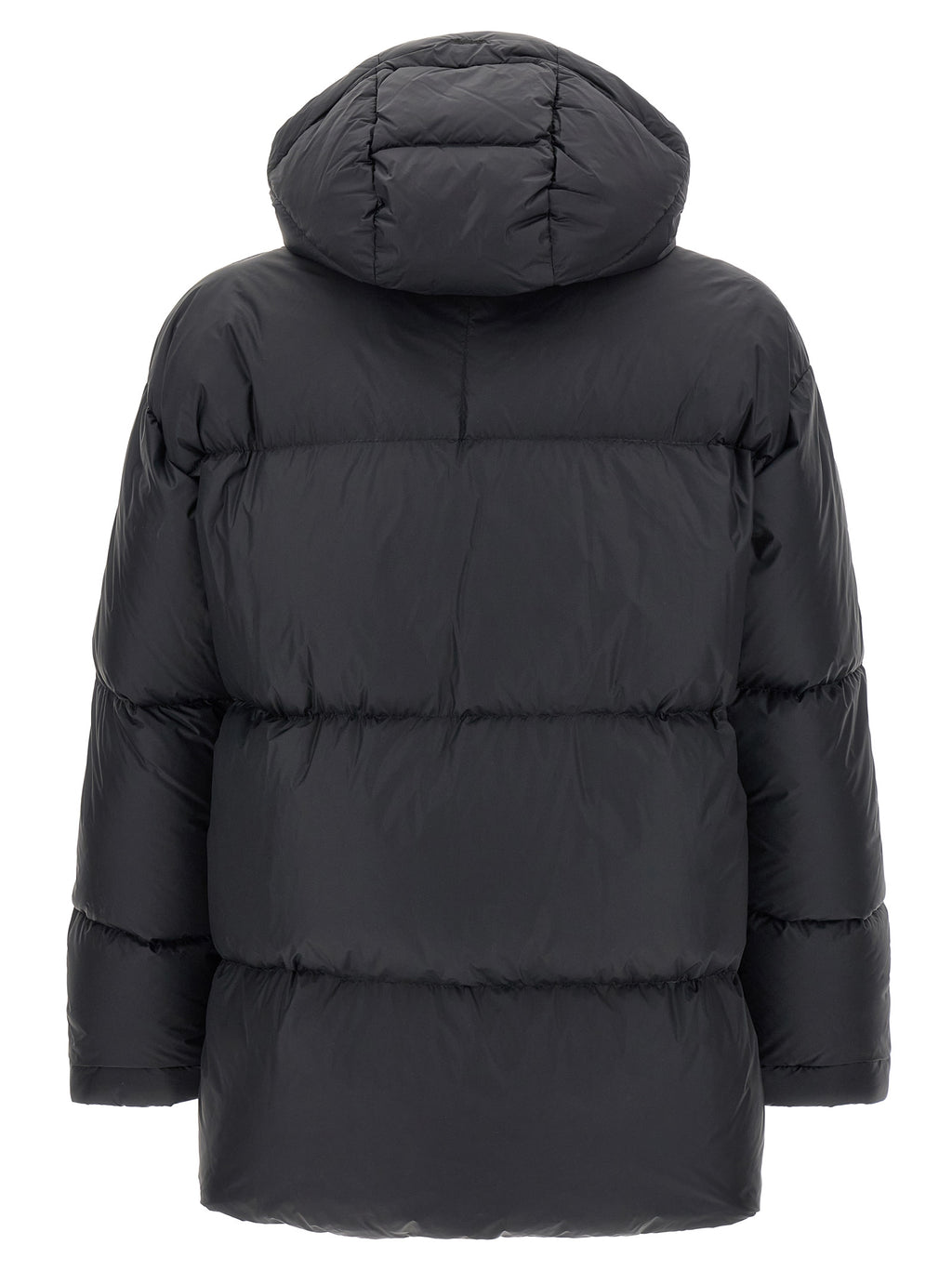 LAMINAR Black Polyamide Full-Length Jacket