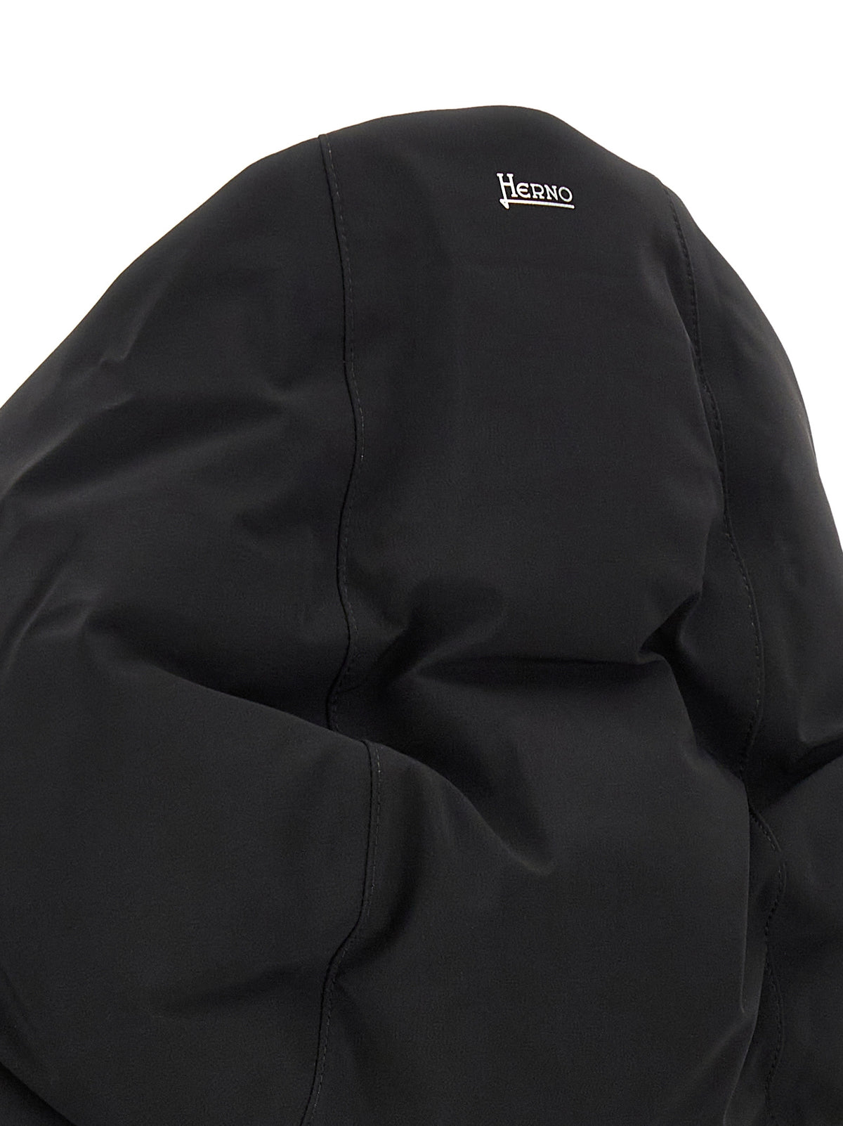 Herno Black Polyamide Full-Length Jacket