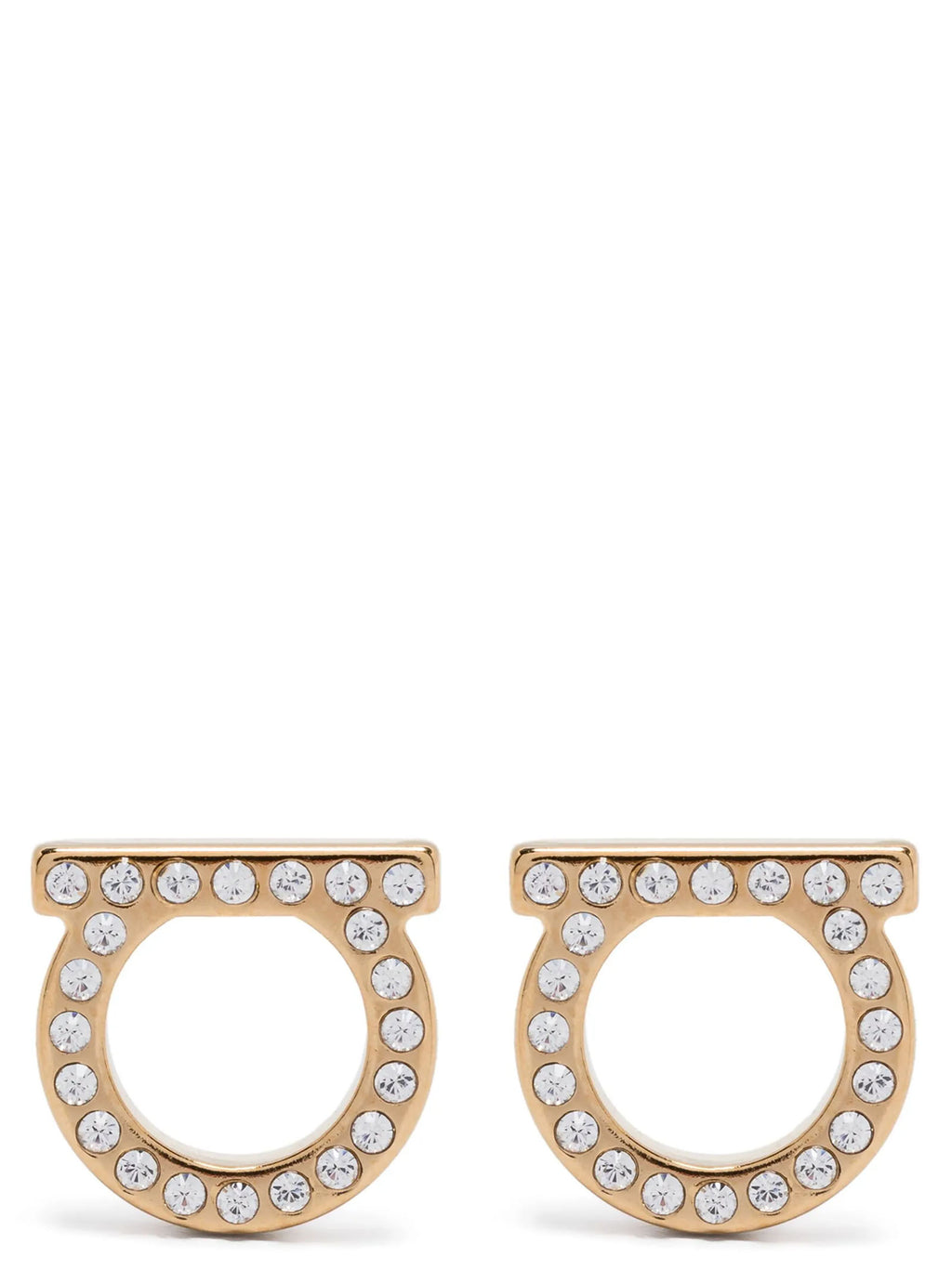 Ferragamo Gold Brass Earrings