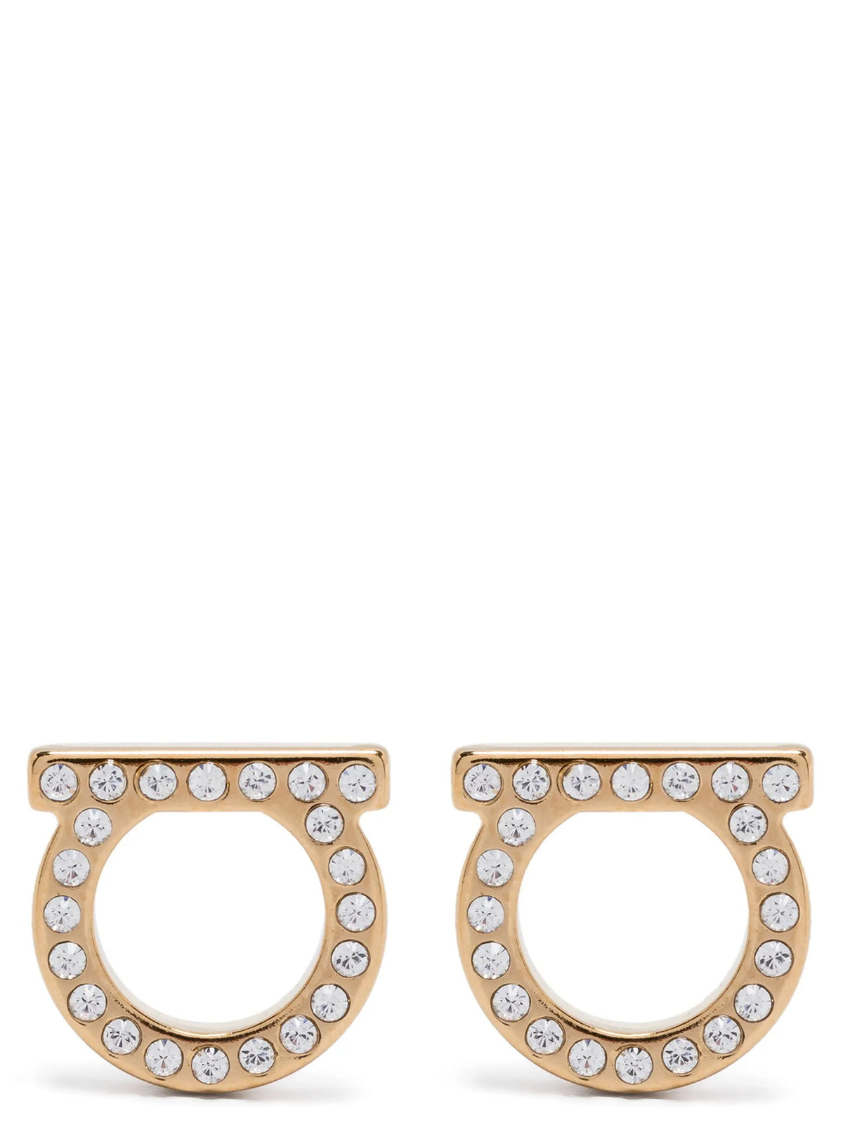 Ferragamo Gold Brass Earrings