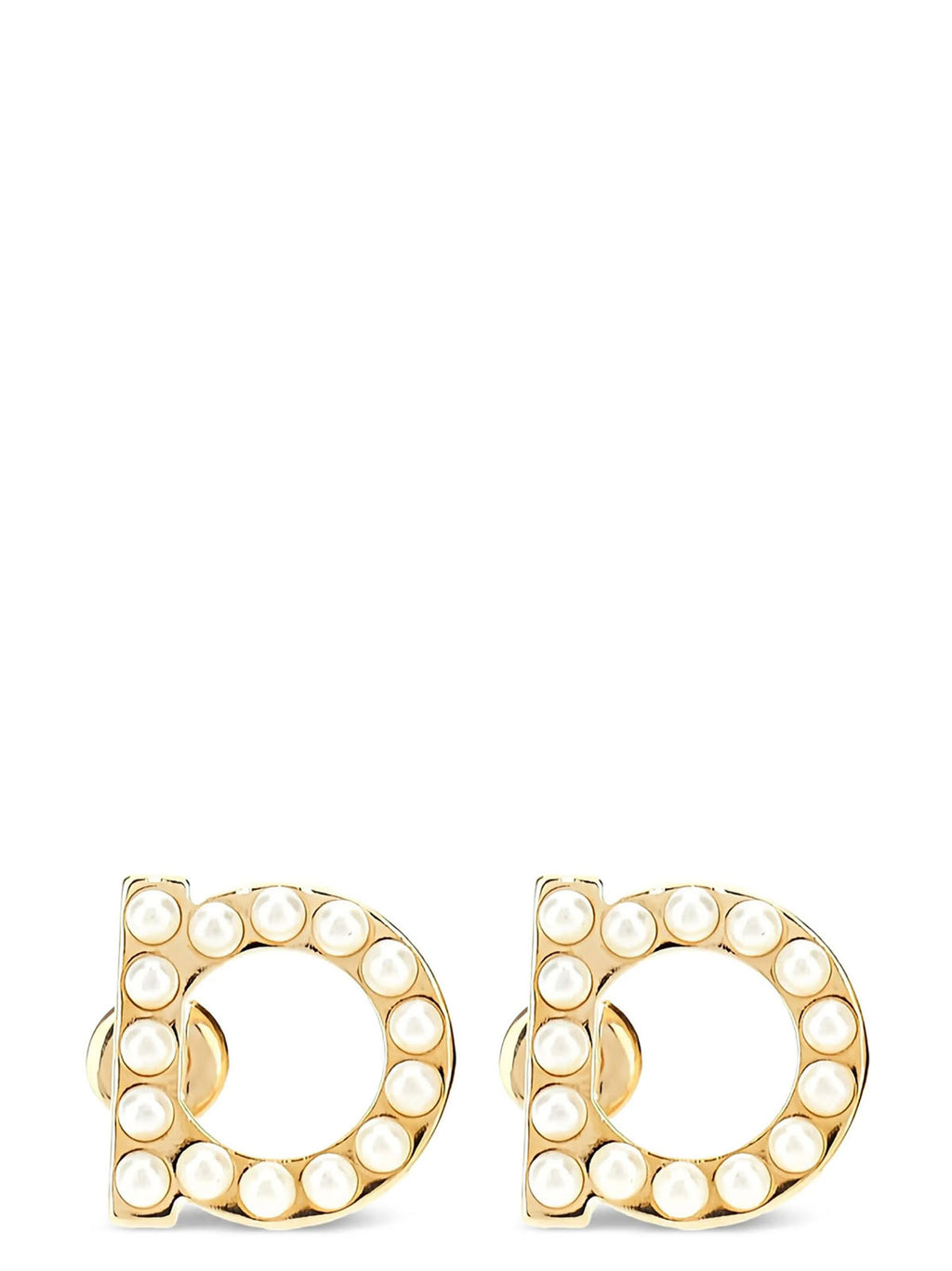 Ferragamo Gold Brass Earrings
