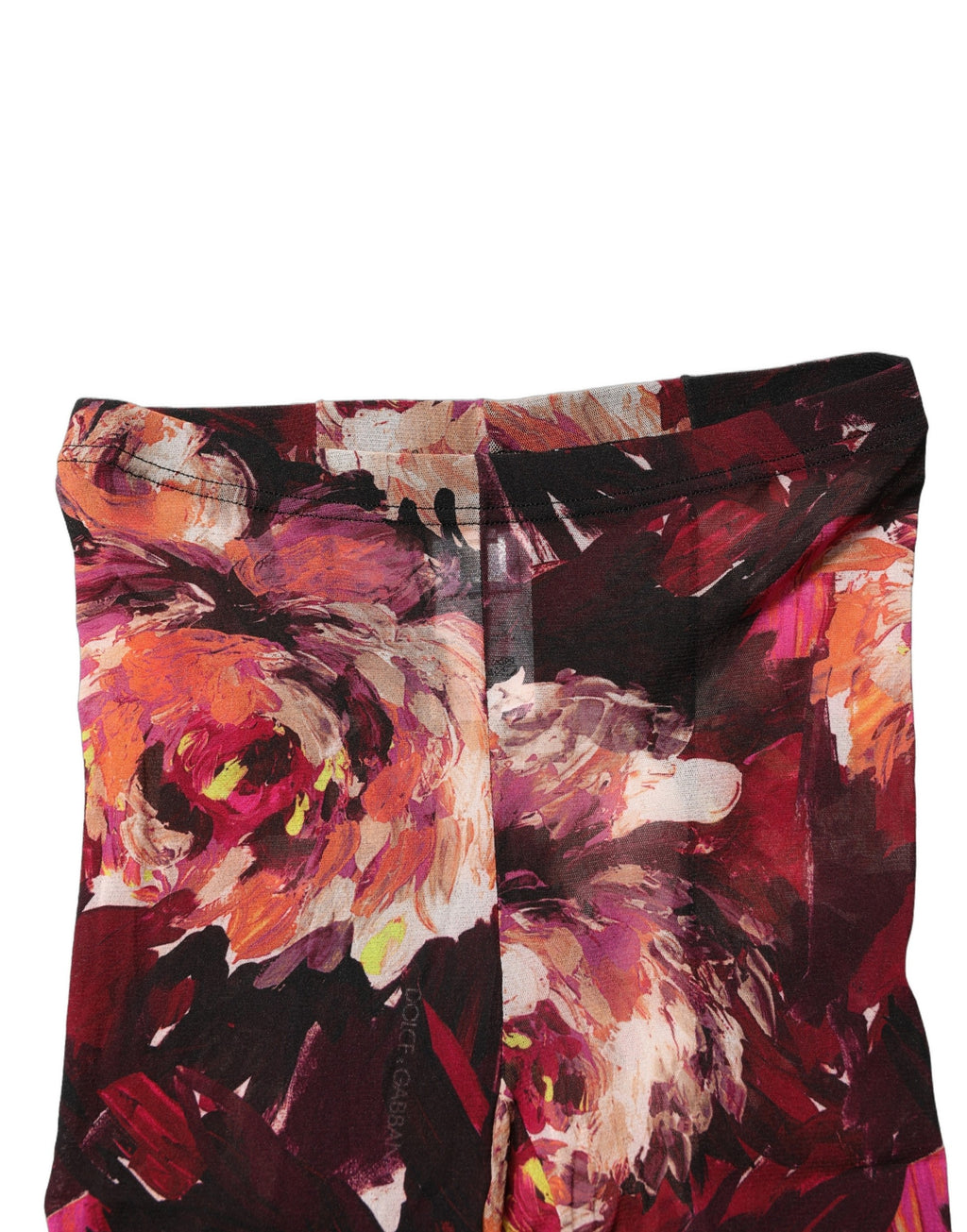 Dolce & Gabbana Multicolor Floral Nylon Tights Stockings Socks