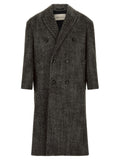 Ami Paris Black Virgin Wool Coat