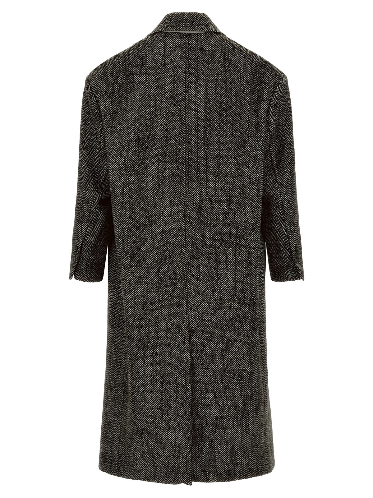 Ami Paris Black Virgin Wool Coat