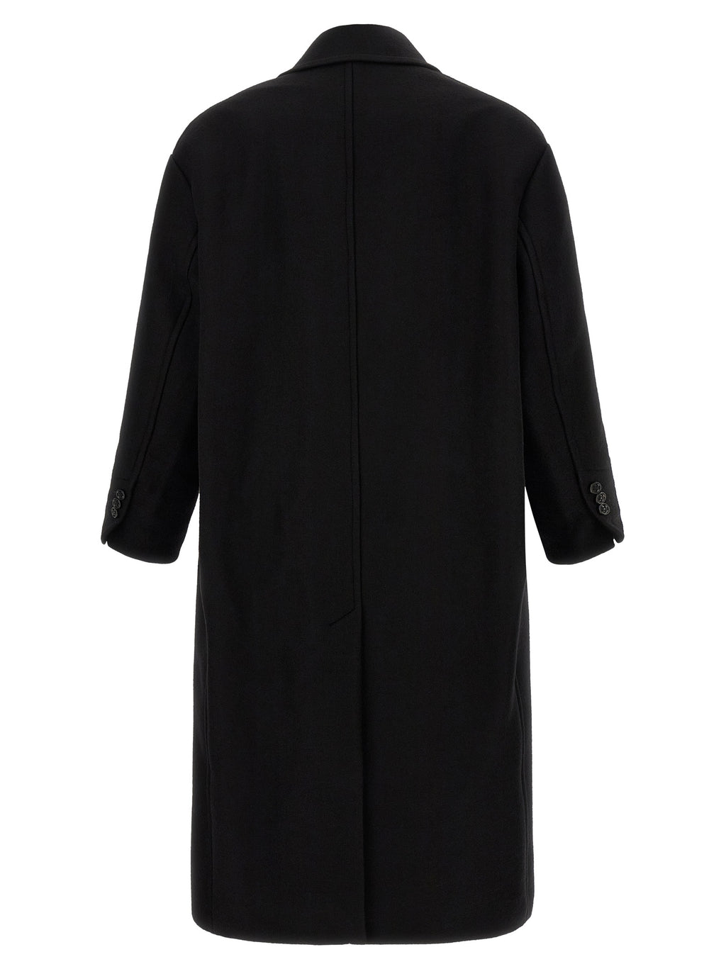 Ami Paris Black Wool Coat