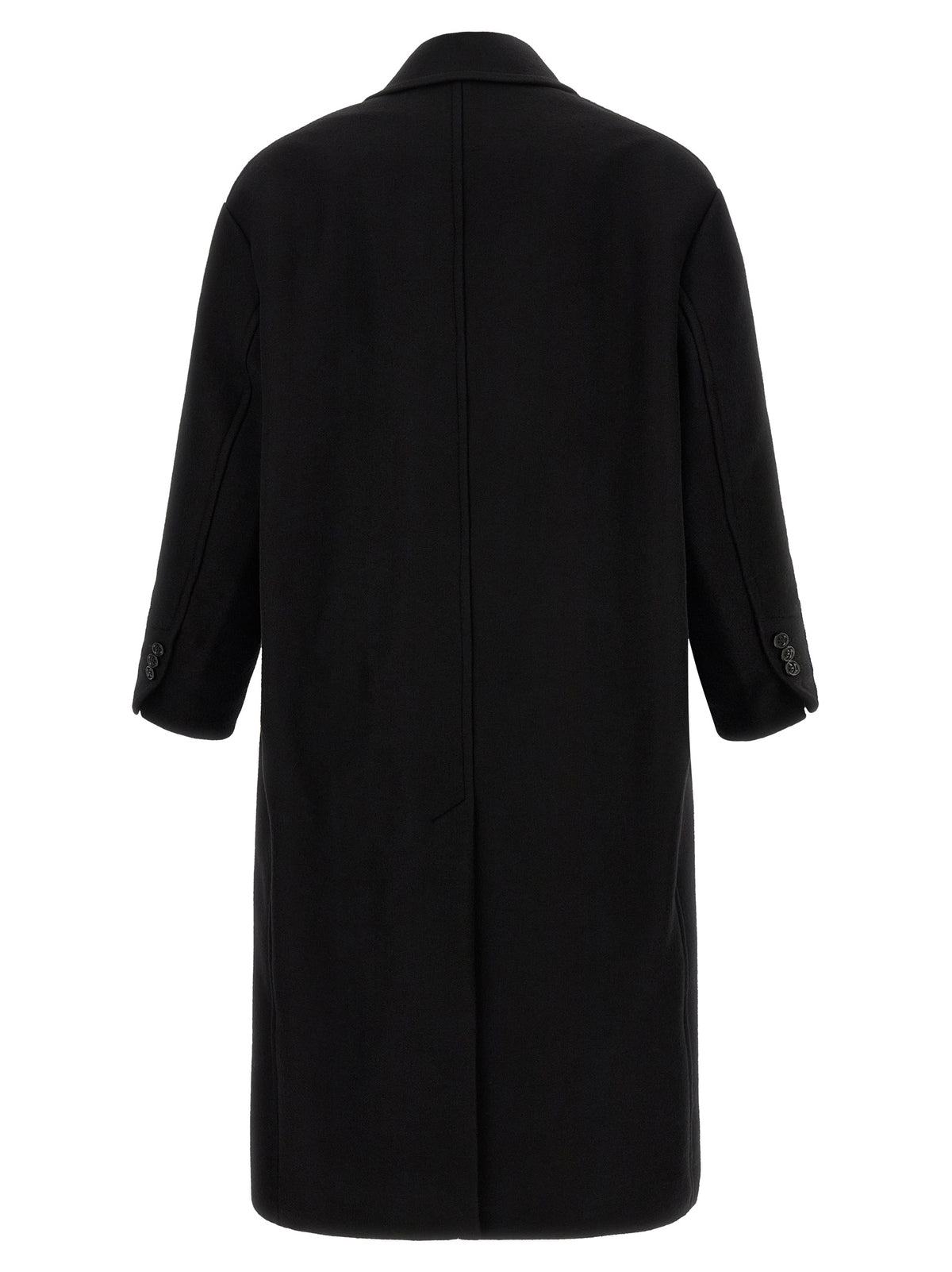 Ami Paris Black Wool Coat