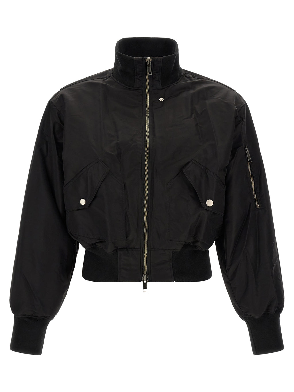 Entire Studios Black Nylon Bomber